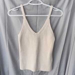Martha Stewart Cream Knit Camisole